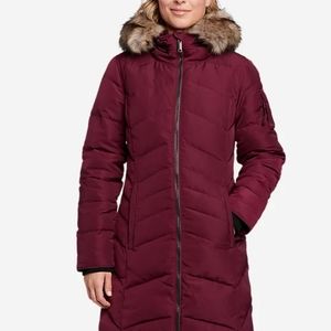 Anthropologie Sun Valley Artic Down Parka - dark berry